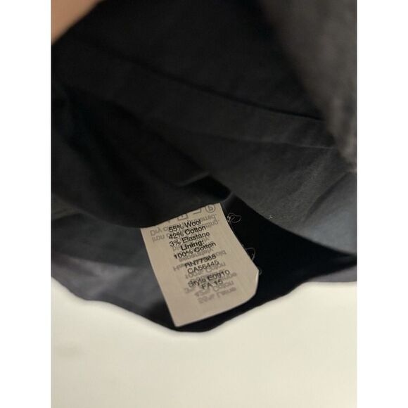 Madewell Womens Button Front Long Sleeve Mini Shirt Dress Gray Wool Size XXSmall - Picture 6 of 7